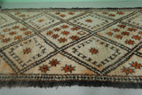 6.3 x 12.2 FT Moroccan Rug with Traditional Diamond & Star Motif – Handmade Berber Style