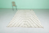 Moroccan Rug – Cream and Beige Geometric Stripes (6 x 9 ft)