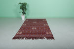 Vintage Handwoven Moroccan Rug – 4.5 FT x 7.8 FT | Unique Berber Design