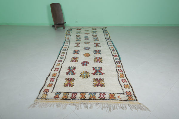 Entryway azilal Moroccan carpet – 4.1 FT x 12.3 FT | Colorful handmade berber rug