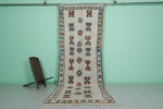 Entryway Azilal Moroccan Carpet - 4.1 FT X 12.3 FT | Colorful Handmade Berber Rug