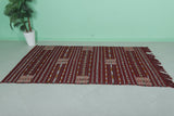 Vintage Handwoven Moroccan Rug – 4.5 FT x 7.8 FT | Unique Berber Design