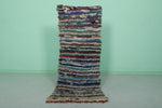 Colorful Striped Moroccan Berber Rug – 2.2 x 5.7 ft