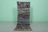 Colorful Striped Moroccan Berber Rug – 2.2 x 5.7 ft