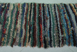 Colorful Striped Moroccan Berber Rug – 2.2 x 5.7 ft