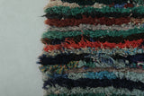 Colorful Striped Moroccan Berber Rug – 2.2 x 5.7 ft