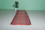 Vintage Hallway Moroccan Rug 3.6 FT x 11.5 FT – Handwoven Wool Runner