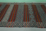 Large Handwoven Moroccan Kilim Rug - Traditional Pattern 5.6 FT x 10.9 FT