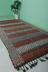 Large Handwoven Moroccan Kilim Rug - Traditional Pattern 5.6 FT x 10.9 FT