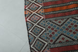 Large Handwoven Moroccan Kilim Rug - Traditional Pattern 5.6 FT x 10.9 FT