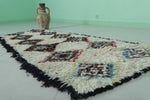 Handmade Moroccan Berber Rug – 2.7 x 6.4 ft with Diamond Motifs