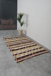 Vintage moroccan handwoven kilim 4.8 FT X 7.6 FT