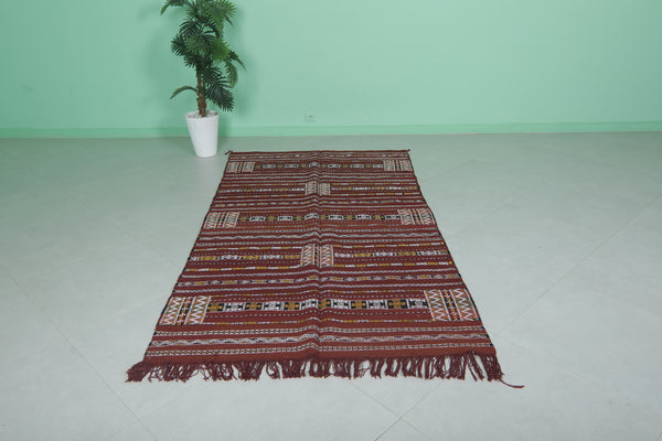 Zemmour Kilim 4.4 x 8.1 FT – Traditional Moroccan Rug