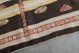 Vintage moroccan handwoven kilim 4.8 FT X 7.6 FT