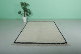 Handmade Moroccan Beni Ourain Rug – 5.3 x 7.5 ft | Minimalist Berber Style