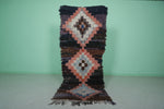 Vintage Handmade Moroccan Berber Runner Rug – 3.1 x 7.7 ft | Unique Moroccan Carpet