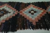 Vintage Handmade Moroccan Berber Runner Rug – 3.1 x 7.7 ft | Unique Moroccan Carpet