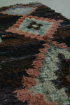Vintage Handmade Moroccan Berber Runner Rug – 3.1 x 7.7 ft | Unique Moroccan Carpet