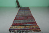 Handmade Moroccan Hallway Rug – 3.8 FT x 11.1 FT | Traditional Berber Carpet