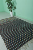 Handwoven Moroccan kilim 4.7 FT X 7.3 FT