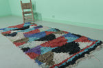 Handmade Moroccan Boucherouite Runner Rug – 3 FT x 7.2 FT | Vibrant Bohemian Decor