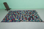 Handmade Moroccan Boucherouite Runner Rug - 5.3 FT x 8.5 FT | Colorful Berber Carpet