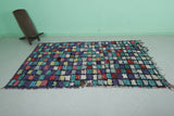 Handmade Moroccan Boucherouite Runner Rug - 5.3 FT x 8.5 FT | Colorful Berber Carpet