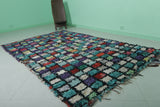 Handmade Moroccan Boucherouite Runner Rug - 5.3 FT x 8.5 FT | Colorful Berber Carpet