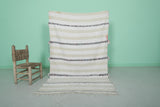 Moroccan Berber Carpet – 3.7 x 6 Feet | Handwoven Wedding Blanket