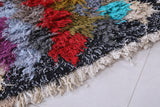 Vibrant Moroccan Rug 2.6 X 5.9 Feet - Multicolor Handwoven Shag Area Rug