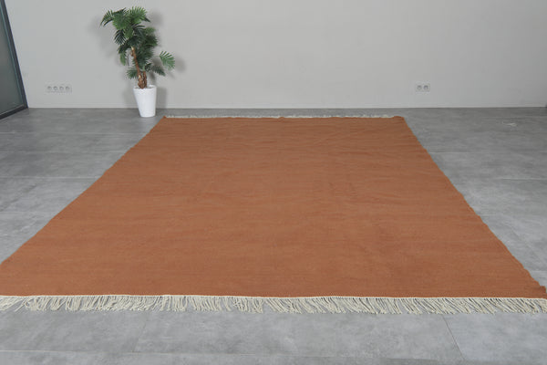 Handmade Moroccan rug 8.3 FT × 10.6 FT | Earthy warm tones for every space