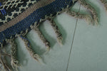 Vintage Moroccan Kilim Rug 4 x 9 FT – Multicolor Striped Pattern