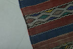 Vintage Moroccan Kilim Rug 4 x 9 FT – Multicolor Striped Pattern