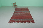 Handwoven Kilim Rug – 4.7 FT x 8.1 FT | Authentic Tribal Moroccan Carpet