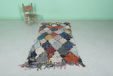 Small Runner Handmade Berber Rug - 3 FT X 6.6 FT