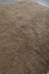 Moroccan Wool Rug - 8.4 x 9.1 ft | Natural Earth Tone, Handcrafted