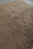 Moroccan Wool Rug - 8.4 x 9.1 ft | Natural Earth Tone, Handcrafted