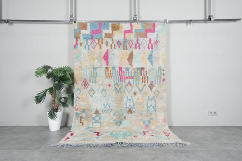 Colorful Moroccan Handmade Rug 5.3 X 8.3 FT