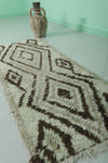 Handmade Moroccan Berber Rug – 2.1 x 5.8 ft Tribal Diamond Pattern