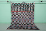 Hand-knotted Moroccan rug 4.9 ft x 6.3 ft