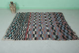 Hand-knotted Moroccan rug 4.9 ft x 6.3 ft