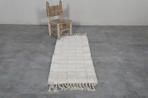 Custom luxury wool runner rug - Minimalist cream