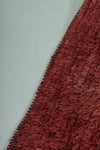 Solid Red Berber Carpet - Handmade Moroccan Rug 3.5 FT X 5.7 FT