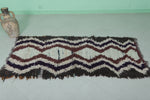 Handwoven Moroccan Berber Rug – 2.7 x 5.7 ft Zigzag Pattern Shag