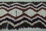 Handwoven Moroccan Berber Rug – 2.7 x 5.7 ft Zigzag Pattern Shag