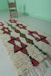 Handmade Moroccan Azilal Runner Rug - 2.9 FT X 7 FT | Vibrant Berber Design