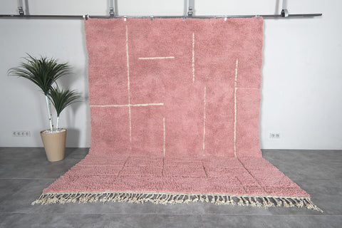 Elegant Pink Moroccan Rug – Large Custom Design for Every Room