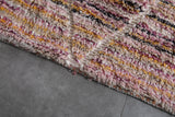 10 x 10.3 FT Moroccan Rug – Multicolor Striped with Geometric Diamond Pattern