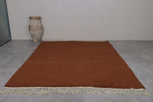 Large brown Moroccan rug – Custom size for your space