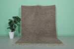 5.8 x 7.5 FT Moroccan Rug – Cozy Taupe Shag Rug